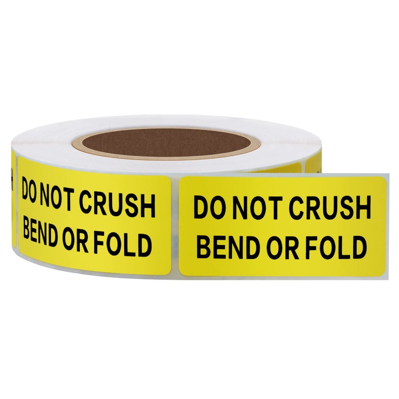Hybsk 1x2 inch DO NOT Crush Bend OR FOLD Warning Shipping Stickers Self Adhesive Labels - Image 3